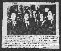 photo from newspaper El Patio Opening Announcement (1964/05/21) ?(bass player before Harold), 
									Califa, Guy